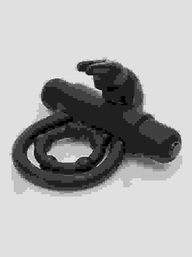 Lovehoney Bionic Bullet 5 Function Vibrating Rabbit Cock Ring, Black, hi-res